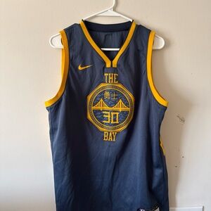 NBA Navy and Gold Basketball Jersey